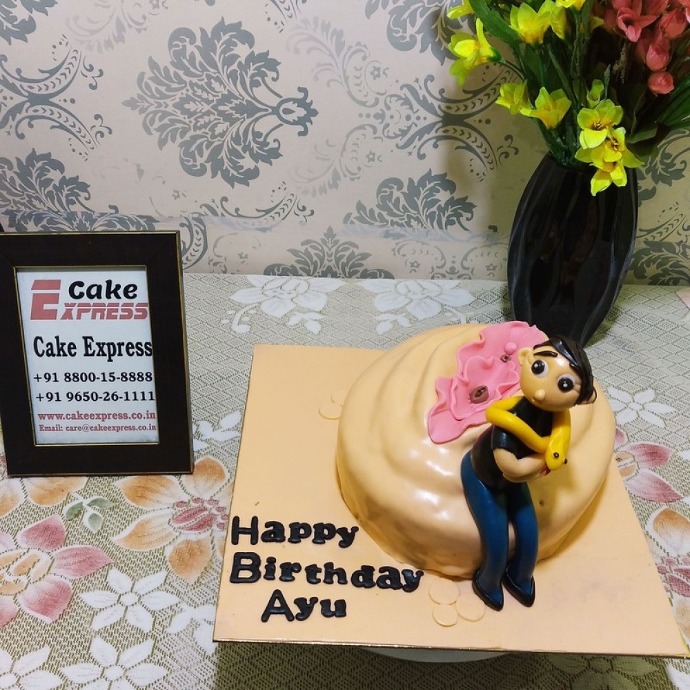 Naughty Guy With Vagina Fondant Cake Delivery In Delhi Ncr