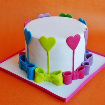 Colors Of Love Fondant Cake