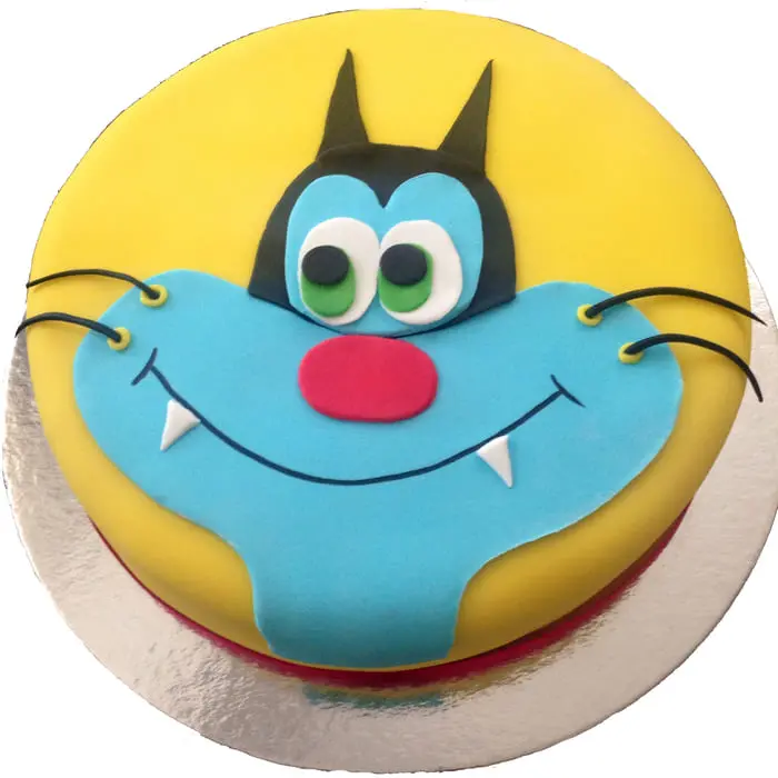 Pin by Vier Bracero on Birthday arvee | Oggy cake design, Boy birthday cake,  Cartoon cake