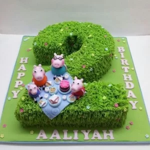 12 Cute Peppa Pig Birthday Cake Designs - Recommend.my