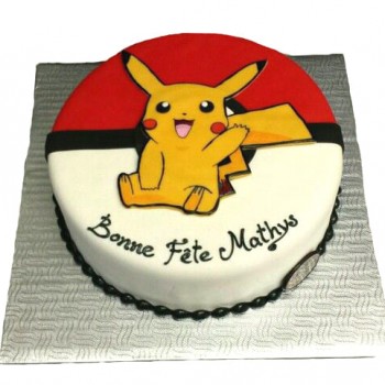 Pokemon Pikachu Fondant Cake