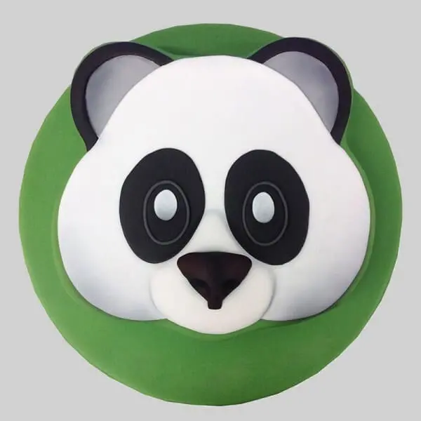 Panda face cake | Vanilla cake with fresh strawberries. Butt… | Flickr