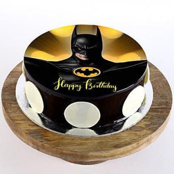 Batman Chocolate Photo Cake