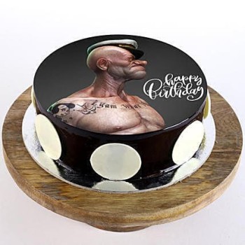 Popeye Chocolate Photo Cake