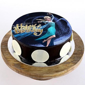 Princess Elsa Chocolate Cake