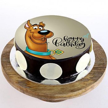 Scooby Doo Chocolate Photo Cake