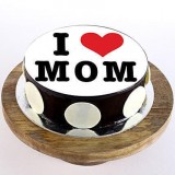 I Love Mom Chocolate Cake