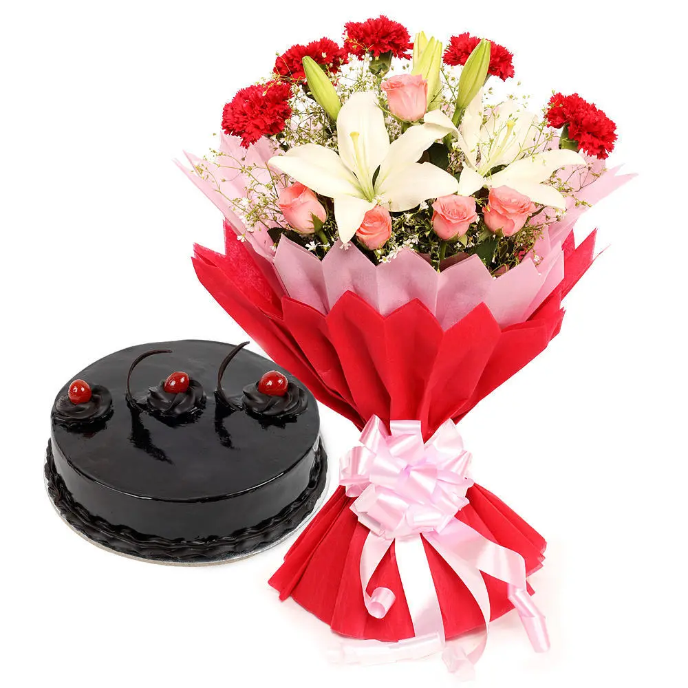 Send Flowers & Cakes to Vadodara Online Same Day