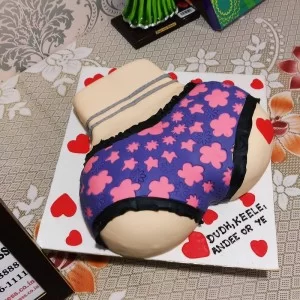 bra and panties pink lingerie bridal shower cake top view | Flickr