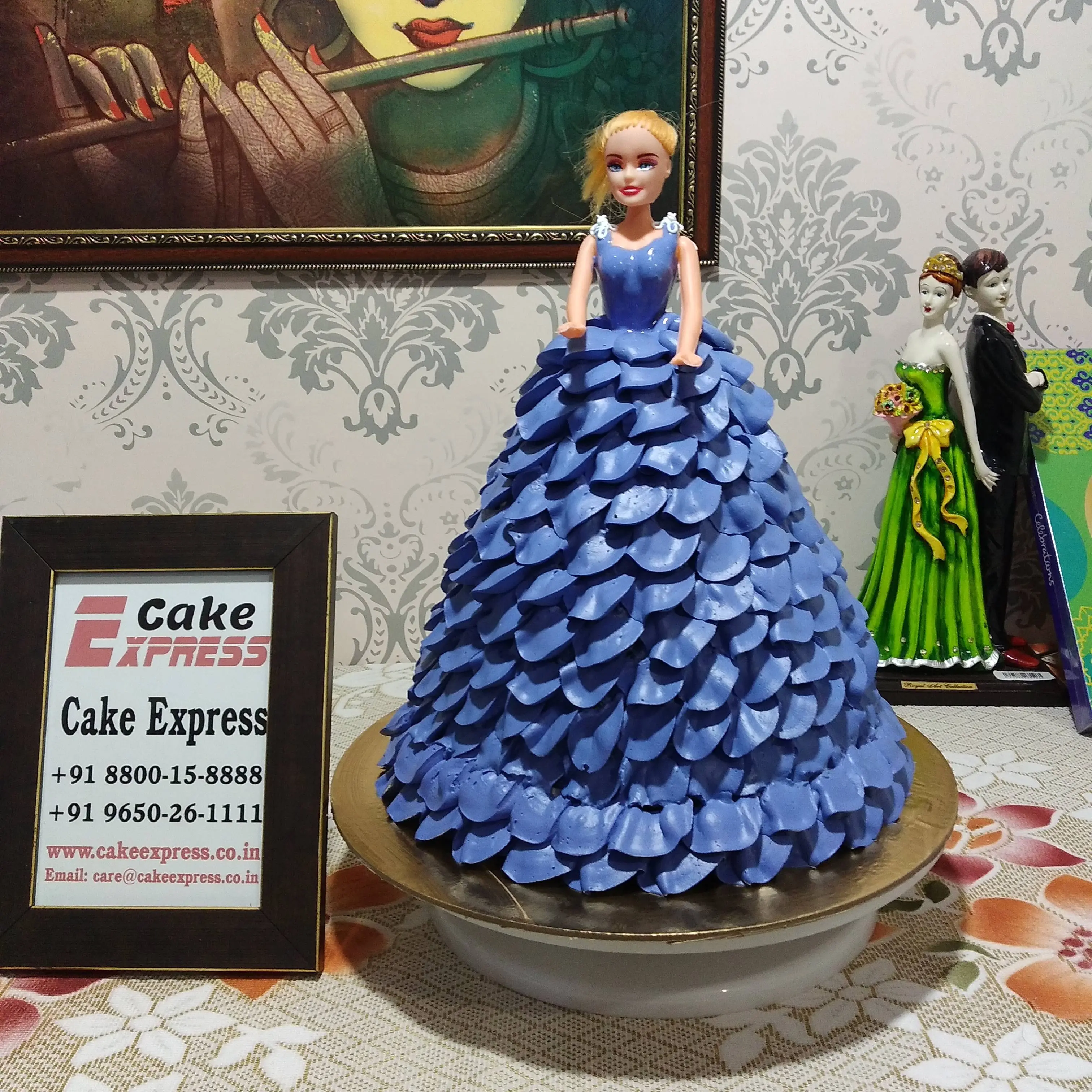 Doll Cake Buttercream Swirl Dress(How To) - YouTube