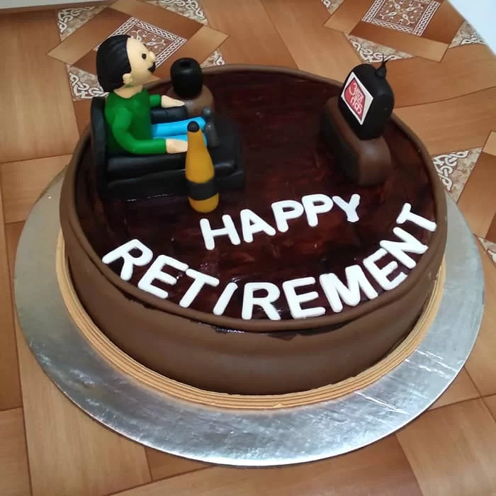 Retirement Cake Online: Happy Retirement Cake for Father - GiftzBag