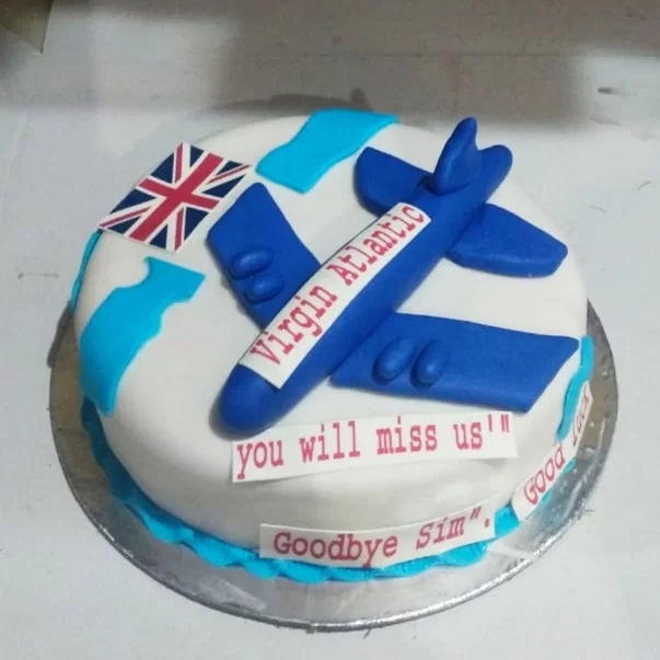 Egg-less Yummy Plane Cake Delivery In Delhi NCR