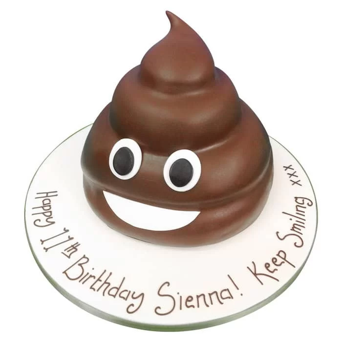 Custom Cake Topper With Name and Age Poop Emoji Cake Topper - Etsy