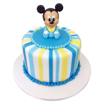 Baby Mickey Fondant Cake