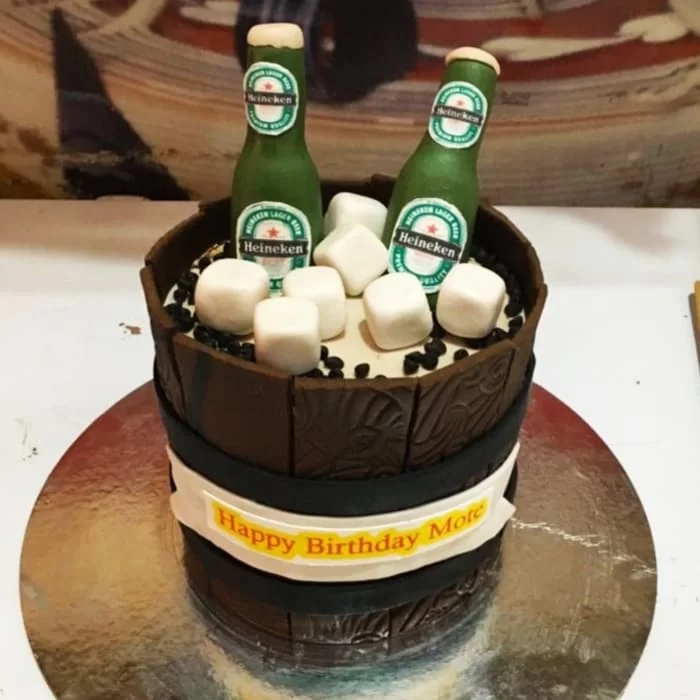 Online Kingfisher Beer Mug Cake Delivery in Noida