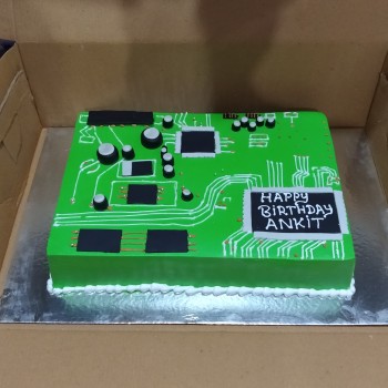 Electronic Circuit Theme Cake