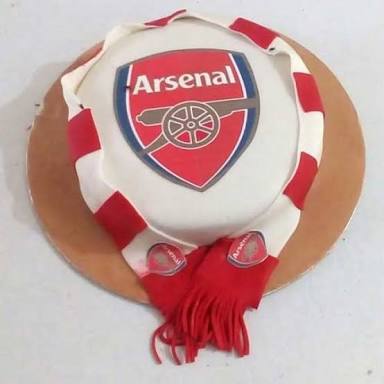 Personalised Arsenal Cake Topper - Edible Icing sugar paper or Wafer paper  - Decoration 7,5 in : Amazon.co.uk: Grocery
