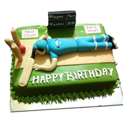 Order Cricket Field Semi Fondant Birthday Cake 2 Kg Online at Best Price,  Free Delivery|IGP Cakes