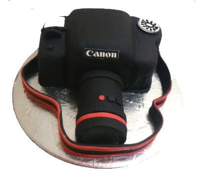 Canon Camera Shaped Chocolate Cake