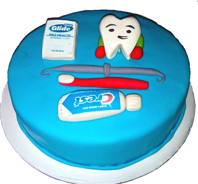 First tooth theme cake | Dentist cake, Cake, Tooth cake