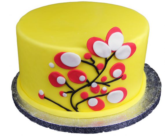 the audzipan anthology: Yellow and Green Bird Birthday Cake
