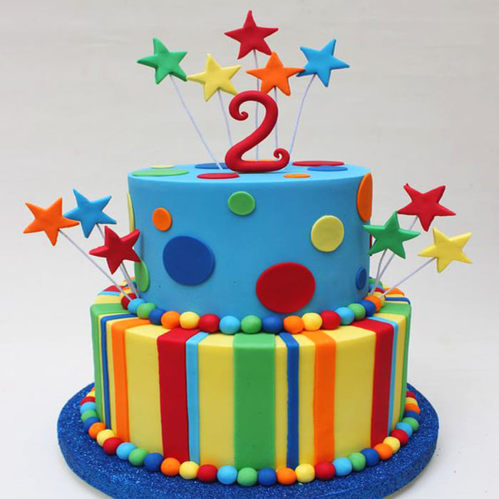 Princess Girls Birthday Cake/Ruffle Birthday Cake/ Two Tier Birthday Cake  For Girls - Cake Square Chennai | Cake Shop in Chennai