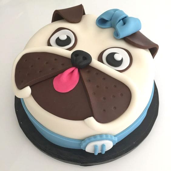 Pug Dog Birthday Cake - CakeCentral.com