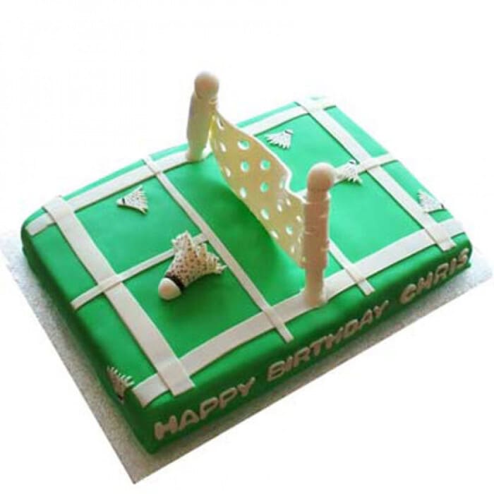 Butterfly Cake: Badminton Racket Birthday Cake for David