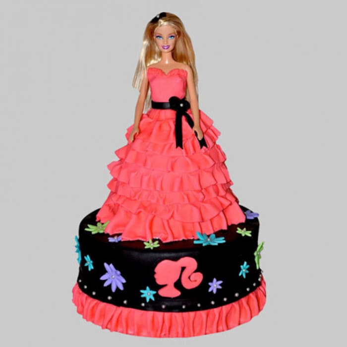 U.S. Princess #Barbie Doll Cake Design 2 Step Beautiful Barbie Doll Cake  Pink American Doll Birthday | U.S. Princess #Barbie Doll Cake Design 2 Step  Beautiful Barbie Doll Cake Pink American Doll