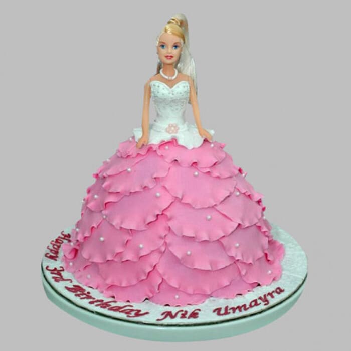 3D Barbie Doll Dress Cake | Baked by Nataleen