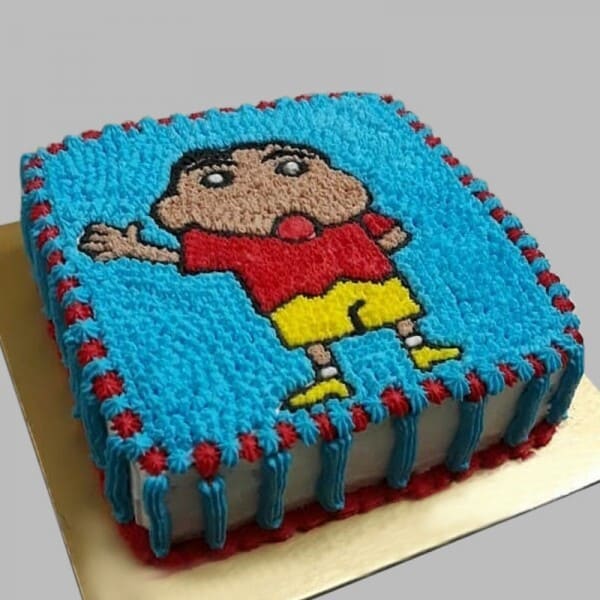 Shin Chan Birthday cake Ideas | Fondant Decorations | Fondant Baby Boys Cake  | Cartoon Photo Cake | - YouTube