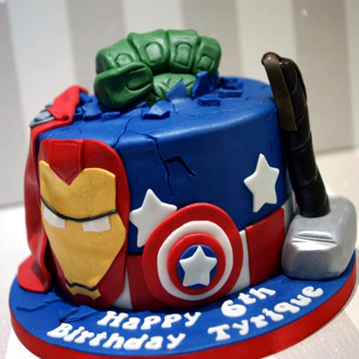Round Marvel Avengers Cake, Packaging Type: Box, Weight: 2 Kg at Rs  3950/pound in Bengaluru