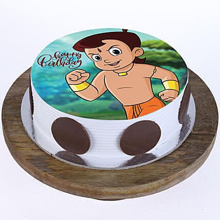 Chota bheem n gang | Personalised photo cake, Photo cake, Kids cake