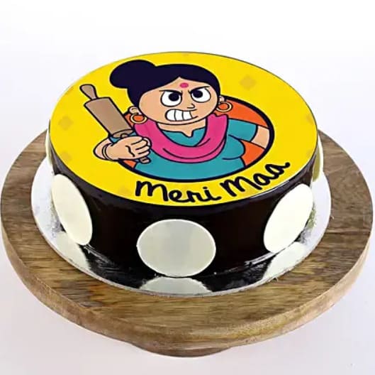 Meri Pyari Maa Cake | Mothers day cakes designs, Mothers day cake, Birthday  cake for mom