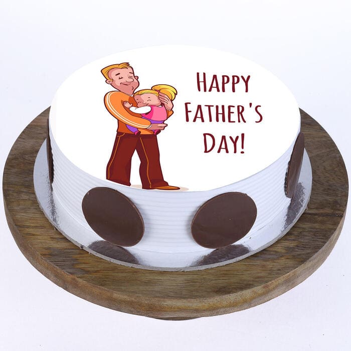 Happy Father's Day Mustache Hearts Tie Edible Cake Topper Image ABPID5 – A  Birthday Place