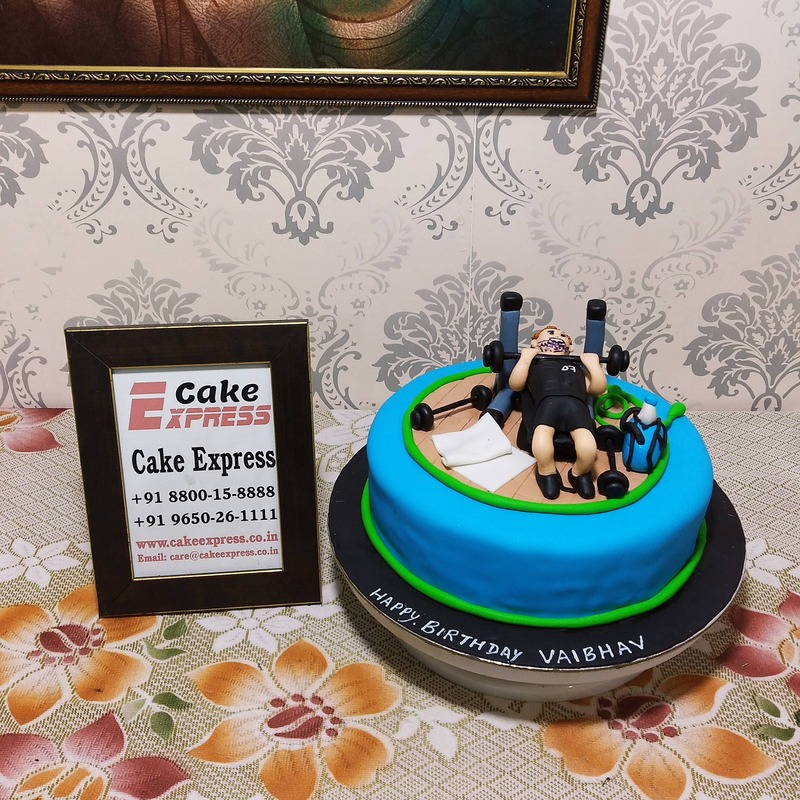 Order Gym Lover Cake 2 Online From Varushi Cake Queen,Kharar