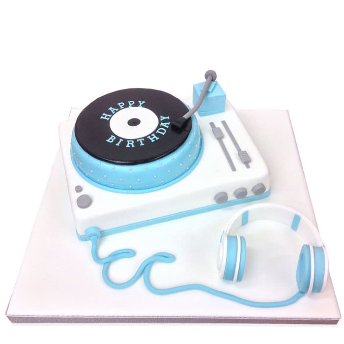 Groom's Cake - Record Player with Led Zeppelin 